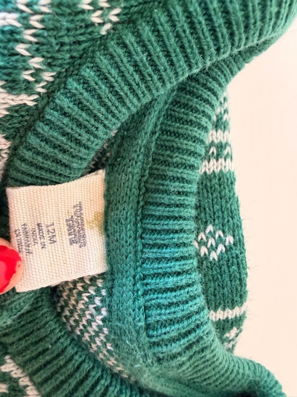 Jacquard Cotton Sweater Romper - Picture 4 of 5